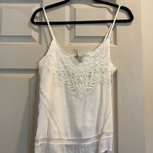 NWT Lucky Brand Lace White Tank Top